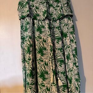 Tropical Green Maxi Dress